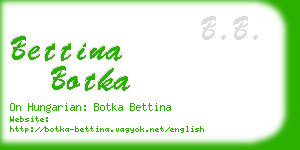 bettina botka business card